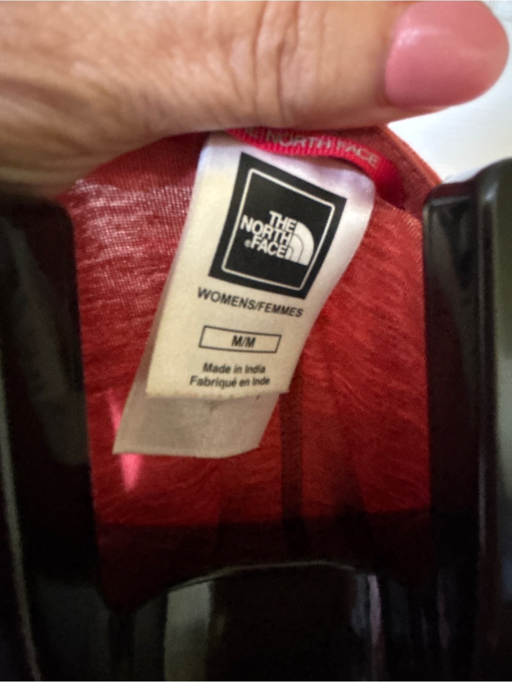 The North Face Rust Red Wrap-Style Midi Dress with Floral Accent - Picture 5 of 7